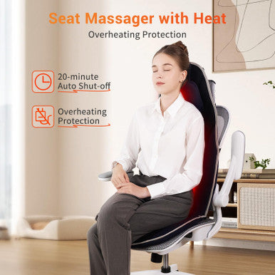 Comrelax Back Massager For Chair Seat Massager For Using In The Office/Sofa 'Promotes Blood Circulation Chair Massage Pad With Lumber Support For Father/Dad