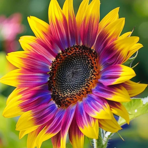 480+ Rare Sunflower Seeds - Red, Purple, Blue, Black-Centered, Charcoal, Teddy Bear & Smiley - Non-GMO, High Germination & Pollinator Friendly - Ideal for Outdoor Gardens, Containers & Borders
