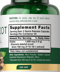 Carlyle Kudzu Root | 100 Extract Capsules | Non-Gmo And Gluten Free Formula | Traditional Herbal Supplement