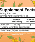 MaryRuth Organics Cat's Claw Herbal Liquid Drops 2 Month Supply Unflavored Cats Claw Tincture 1 Fl Oz