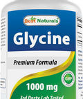 Best Naturals Glycine Supplement 1000 Mg For Energy Production 180Count