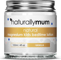 Naturallymum NaturallyMum Kids Magnesium Bedtime Lotion | Support for Sleep Heart Bone Nerve Gut and Muscle Health | Alternative to Melatonin | Topical Cream Safe for Kids | Vanilla | 4.2 fl oz