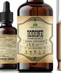 HERBALICIOUS Natural Iodine Extract - Sea Kelp - Drops For Thyroid Function Support, Digestion, Energy Boost - Liquid Dietary Supplement - Vegetarian-Friendly Formula - 4Oz Bottle