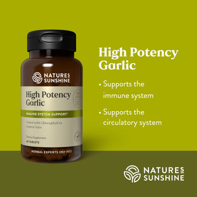 Nature'S Sunshine High Potency Garlic, 60 Tablets | Supports The Immune System And Contains A Unique Coating To Help Control The