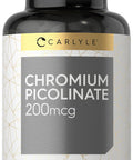 Chromium Picolinate 200Mcg | 250 Tablets | Vegetarian, Non-Gmo, Gluten Free Supplement | By Carlyle
