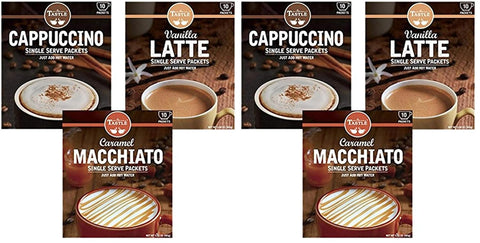Cafe Tastle Cappuccino, Vanilla Latte, Caramel Macchiato, 30 Piece Assortment