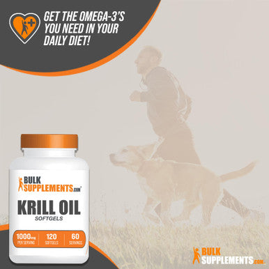 Bulksupplements.Com Krill Oil 1000Mg Softgels - Krill Oil Supplement, Antarctic Krill Oil, Dha Supplements - Krill Oil Omega 3, 2 Krill Oil Softgels Per Serving (1000Mg), 120 Softgels