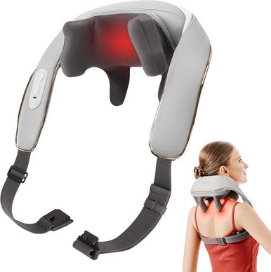 Skg Neck Massager For Pain Relief Deep Tissue, 6D Kneading Neck Massager Cordless Shiatsu Neck And Shoulder Massage With Heat Electric Massage Gifts For Men And Women