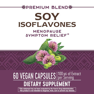 Nature's Way Soy Isoflavones 100 mg of Extract per serving 60 Capsules