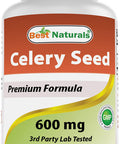 Best Naturals Celery Seed 600 Mg Tablet, 180 Count