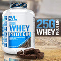 Evlution Nutrition 100% Whey Protein, 25g of Whey Protein, 6g of BCAAs, 4g of Glutamine, (5 LB, Double Rich Chocolate)