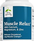 Terry Naturally Muscle Relax Supplement to Support Nervous System Muscle Relaxation and Sleep Muscle Relaxant Supplement with Calcium Magnesium and ZInc Respiratory Health Aid 60 Capsules