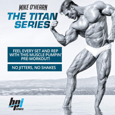 BPI Sports Pump Formula - Mike OHearn Titan Series - Caffeine Free Pre-Workout Powder - DIM, L-Citrulline, Citrulline Malate - Muscle Builder and Muscle Recovery (Natty Juice, 8.46oz)
