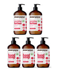 Everyone Nourishing Ruby Grapefruit Set Body Lotion 32 Ounce 2 Pack Hand Soap 12.75 Ounce 3 Pack PlantBased Cleanser and Lotion with Pure Essential Oils Coconut Oil Aloe Vera and Vitamin E