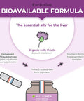 Laboratoires Nutrimea Organic Milk Thistle - Pure Seed Powder Excipient Free - Triple Action Liver Supplement: Detoxify Protect & Strengthen - 120 Vegan Capsules - High Strengh - French Expertise - Nutrimea