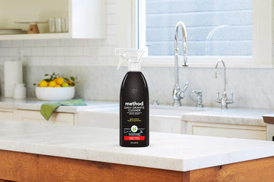 Method Daily Granite Cleaner Spray Apple Orchard Plant-Based Cleaning Agent for Granite Marble and Other Sealed Stone 28 oz Spray Bottle (Pack of 1)