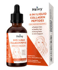 Heivy 4-In-1 Liquid Collagen Peptides For Radiant Skin, Healthy Hair, Strong Nails, And Joint Support | 25000 Mcg Liquid Collagen Drops | Raspberry Flavor- 2 Fl Oz (60Ml)