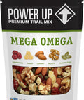 Power Up Trail Mix, Mega Omega Trail Mix, Non-GMO, Vegan, Gluten Free, No Artificial Ingredients, Gourmet Nut, 14 Ounce Bag