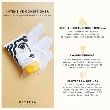 PATTERN Beauty Intensive Conditioner for Tight Textures Extreme Moisture and Restoration Curl Conditioner for Curly & Coily Hair Shea Butter, Avocado Oil & Vitamin E