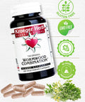 Kroeger Herb Wormwood Combination Vegetarian Capsules, 100 Count - Pack Of 2