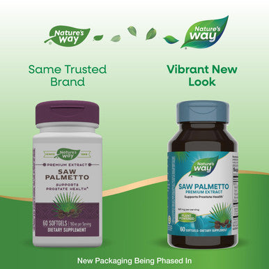Nature'S Way Saw Palmetto 160 Mg Per Serving 60 Softgels