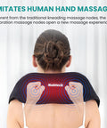 Nekteck Vibrating Neck And Back Massager With Soothing Heat, Electric Deep Tissue Massage Pillow For Shoulder, Leg, Body Muscle Pain Relief, Home, Office, And Car Use, Gifts For Men Women Mom And Dad