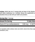 Country Life Methyl B12 Supports Energy & Stamina 1000Mcg 60 Lozenges Certified Gluten Free Certified Vegan
