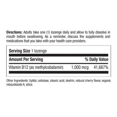 Country Life Methyl B12 Supports Energy & Stamina 1000Mcg 60 Lozenges Certified Gluten Free Certified Vegan