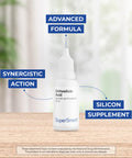 Supersmart Orthosilicic Acid New Formula Silicon Supplement Complex with Minerals Vitamins Boron Hair Skin Nails Vitamins Bone Joint Health NonGMO Gluten Free 30 ml
