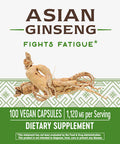 Nature'S Way Premium Herbal Asian Ginseng, Fights Fatigue*, 1,120Mg Per Serving, 100 Capsules