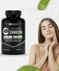 Healthfare Activated Charcoal Capsules 1200Mg | 150 Capsules | Derived From Coconut Shells | Highly Absorbent | Non-Gmo | Made In The Usa