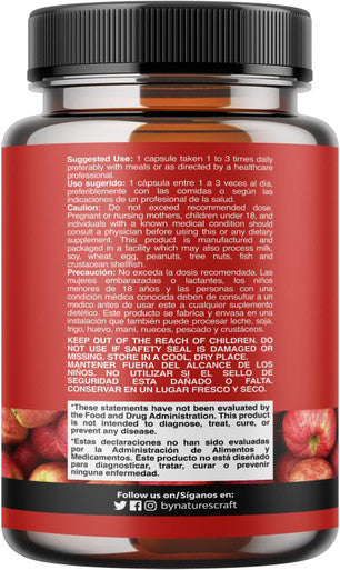 Natures Craft C psulas de Vinagre de Sidra de Manzana para la Perdida de Peso ACV Suplemento Natural Quemagrasa Extra Potente Detox Puro para apoyar a la Digesi n