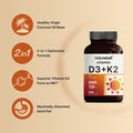 Vitamin D3 K2 Mk7 With Virgin Coconut Oil 240 Softgels Vitamin D3 5000 Iu K2 Mk7 100Mcg 2 In 1 Support Duoack 8 Months Supply Third Party Tested Non Gmo No Gluten