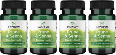 Swanson Prune & Senna 60 Sgels (4 Pack)