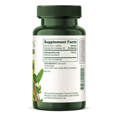 Banyan Botanicals Ashwagandha Tablets Organic Ashwagandha Root Renowned Herbal Adaptogen For Natural Energy Support And Stress Support* 90 Tablets Non-Gmo Sustainably Sourced Vegan