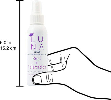 Luna Lifestyle Premium Lavender Aromatherapy Spray - Great for Yoga, Pillow Spray, Relaxation, Sleep, and Room Spray - 100% Pure Lavender Essential Oil Mist - 10% to Charity