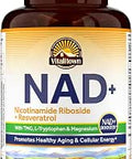 Vitalitown NAD Supplement Nicotinamide Riboside TransResveratrol Nicotinamide (B3) Trimethylglycine NMN Alternative for Healthy Aging Energy Metabolism and Vitality 60 Capsules