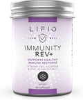Lifio Immunity Rev+ | Ultra Potency Beta- Glucans 13/16 | 250 Mg With Algae Extract Vitamin C D3 Selenium And Zinc Non-Gmo Gluten Free | 60 Capsules
