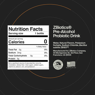ZBiotics Probiotic Drink 0.50 Fl Oz (6 Pack of .5 Fl Oz)