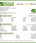 California Gold Nutrition Multivitamin And Mineral Two-A-Day 60 Veggie Capsules