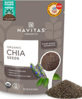 Navitas Organics Chia Seeds Ã¢â‚¬â€œ For Chia Pudding, Smoothies, Baking, Salads & More Ã¢â‚¬â€œ Omega 3, Fiber, Minerals - USDA Organic, Non GMO, Kosher, Gluten Free, Keto (8oz. Bag, 8 Servings)