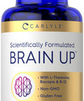 Carlyle Brain Up Supplement 60 Softgels With L-Theanine Bacopa & B-12 Non-Gmo Gluten Free