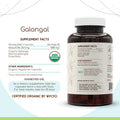 Herbera Galangal 120 Capsules, 500 Mg, Usda Organic Galangal (Alpinia Galangal) Dried Root (120 Capsules)