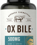 Ox Bile Supplement | 500Mg | 60 Capsules | Digestive Enzyme | Non-Gmo & Gluten Free | By Herbage Farmstead