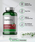 Cranberry + Vitamin C | 15,000mg | 250 Capsules | Non-GMO and Gluten Free Cranberry Pills Supplement | Concentrated Extract Formula | by Horbaach