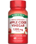 Nature's Truth Apple Cider Vinegar Vegan Capsules | 1200mg | 60 Veggie CapsulesPack of 3