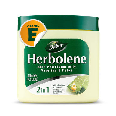 Dabur Herbolene Aloe Petroleum Jelly Enriched with Aloe Vera and Vitamin E For Dry and Rough Skin
