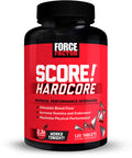 Score! Hardcore Nitric Oxide Booster Supplement for Men with L-Citrulline, Yohimbe, Black Maca, and B Vitamins to Boost Nitric Oxide, Increase Stamina, and Maximize Physical Performance, 120 Tablets