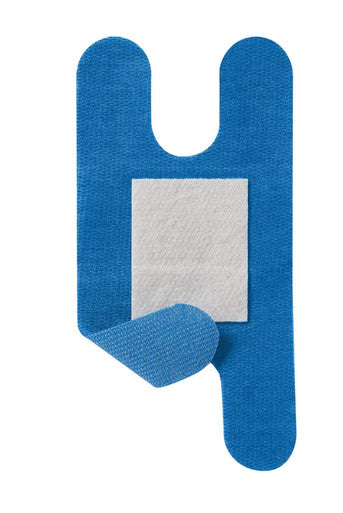 Curad Knuckle Woven Blue Detectable Bandage 100-Count