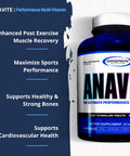 Gaspari Nutrition Anavite - Sports Multi-Vitamin with Amino Acids, Beta-Alanine and L-Carnitine, Enhanced Performance and Recovery, 180 Tablets
